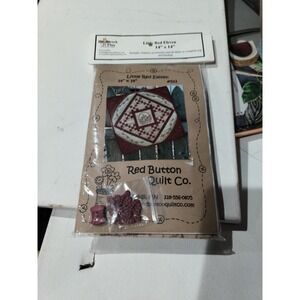 Red Button Quilt Co. Little Red 11 Small Quilt Pattern #511 Patch Flower Basket